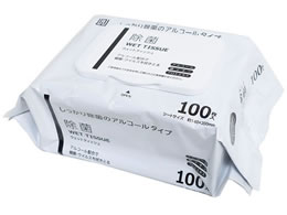 AI-WILL 除菌 ウェットティッシュ アルコールタイプ 厚手 100枚