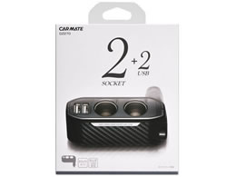 �J-���C�g �\�P�b�g 2�A�_�C���N�g 2USB 2.4A �J�[�{���� DZ270