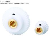 KG/白POM平歯車 S1DB 32B+1010 形状Bm 黄銅ブッシュ入り モジュール1 歯数32 S1DB 32B+1010