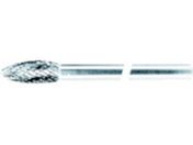 スーパー/超硬バー ミドルシャンク シャンク長:80mm ロー付タイプ 楕円型 ダブルカット 刃径:12.7 SB51C02M