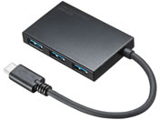 サンワサプライ/USB Type Cスリムハブ 4ポート ブラック/USB-3TCH9BK