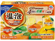 アース製薬 温泡 とろり炭酸湯柑橘柚子 12錠入