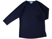 KAZEN WLD/インナーTシャツ 男女兼用 L ネイビー/233-08