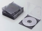 エレコム CD DVDスリムプラケース クリアブラック 10枚 CCD-JSCS10CBK
