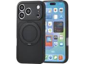 エレコム/iPhone18 Pro ハイブリッドケース 極限 MAGKEEP スタンド ブラック/PM-A26CMGSTKBK