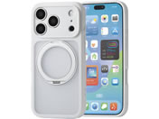 エレコム/iPhone18 Pro ハイブリッドケース 極限 MAGKEEP スタンド マット ホワイト/PM-A26CMGSTKCWH