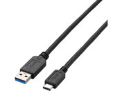 エレコム USB3.1ケーブル(A-TypeC) 1m ブラック USB3-AC10BK