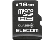 エレコム/データ復旧サービス付 MicroSDHCカード Class10 16GB