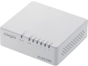 エレコム/Giga対応スイッチングハブ 5ポート 電源外付モデル ホワイト