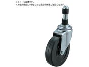 ユーエイ/差し込み式 自在 キャスター ゴム 車輪径40mm Lタイプ LTF型 パイプ径16 LTF-40R-16