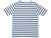 KAZEN WLD/ボーダーTシャツ LL ホワイト/HM22-40
