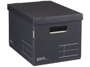 コクヨ 収納ボックス [NEOS] レギュラーサイズ フタ付 ブラック