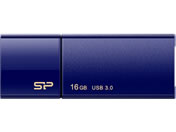 シリコンパワー USB3.0 スライド式USBメモリ 16GB ネイビー
