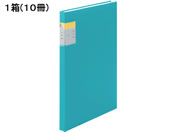 キングジム/クリアーファイル カキコ A4 40ポケット 水色 10冊/8632W-LB