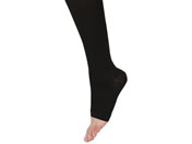 アルケア/アンシルク2(ハイソックス)つま先無 圧迫機能ストッキング・ソックス 24-6851-07 20283(M)ブラック