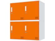 Netforce/�L���[�{�C�h ���b�J�[ 4�l�p 2��2�i �V�����_�[�� ����450mm �X�`�[�� �z���C�g�~�I�����W/CUB3545S04-WHOR