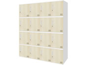 Netforce/�L���[�{�C�h ���b�J�[ 16�l�p 4��4�i �V�����_�[�� ����450mm �X�`�[�� �z���C�g�~�i�`������/CUB3545S16-WHNA