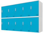Netforce/�L���[�{�C�h ���b�J�[ 10�l�p 5��2�i �V�����_�[�� ����600mm �X�`�[�� �z���C�g�~�u���[/CUB3560S10-WHBL