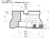 京セラ/高送りカッタ MFH Harrier フェースミル SOMT14タイプ インチ仕様 刃径125mm 刃数7枚 全長63mm MFH125R-14-7T