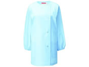 KAZEN WLD/女子調理衣 長袖 4L サックス/750-31
