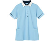 カーシーカシマ/半袖プルオーバー(男女兼用)介護ユニフォーム 24-8152-0302 S HM2449-6(ソラ)