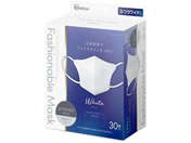 �A�C���X�I�[���} FASHIONABLE MASK���� �ӂ����C�h �z���C�g 30�� RN-FA30MW