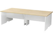 Netforce/�A���j�[�� �t���[�A�h���X�f�X�N ��2400mm �ؐ� �z���C�g�r�~�i�`�������V��