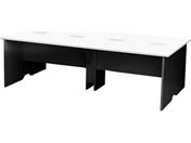 Netforce/�A���j�[�� �t���[�A�h���X�f�X�N ��2400mm �ؐ� �u���b�N�r�~�z���C�g�V��