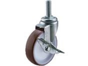 ユーエイ/ねじ込み式 自在 キャスター ウレタン 車輪径50mm ストッパー付き Sタイプ ST-S型 ネジ寸法M12×35ピッチ1.75 ST-50URS-M12-35