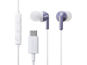 エレコム/USB Type-C イヤホン 有線 カナル型 マイク付き 通話可能 DAC搭載 高音質 音量調節 1.2m ライラック/EHP-DF19CMPU