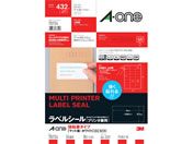 G)エーワン/ラベルシール プリンタ兼用 強粘着タイプ 24面 四辺余白付 18シート/78724