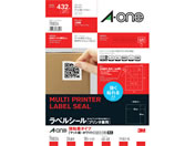 G)エーワン/ラベルシール プリンタ兼用 強粘着タイプ 24面 四辺余白付 角丸 18シート/78824