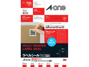 G)エーワン/ラベルシール プリンタ兼用 強粘着タイプ 40面 四辺余白付 角丸 18シート/78840