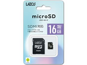 Lazos microSDHCメモリーカード 16GB L-16MSD10-U1