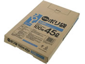 システムポリマー/半透明ポリ袋 45L BOX 100枚×12箱/GA-454B