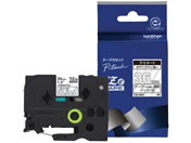 ブラザー/ラベルプリンター用マットテープ36mm 透明(つや消し)/白