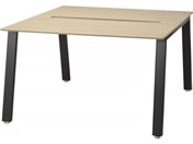 �G�����T/���[�N�e�[�u�� �΂ߋr ���ʃ^�C�v W1200�~D1200�~H720mm �V�i�`������ �r�u���b�N/LFR-1212-NB