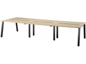 �G�����T/���[�N�e�[�u�� �΂ߋr ���ʃ^�C�v W3600�~D1200�~H720mm �V�z���C�g �r�u���b�N/LFR-3612-WB