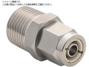 潤工社/ステンレス継手 U2Sシリーズ ニップル 12×8mm PT3/8 N-1280-03-US2