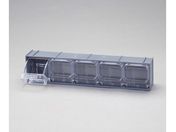 エスコ/マルチストール 5列 クリスタル 600×133×132mm/EA957AA-2
