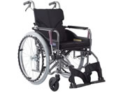 カワムラサイクル/車いす 背折れ モダン Aスタイル 黒メッシュ/KMD-A22-40-M