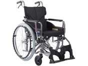 カワムラサイクル/車いす 背折れ モダン Aスタイル 黒/KMD-A22-40-H