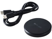 エレコム/ワイヤレス充電器 Qi認証 最大12W ブラック/W-QA28BK