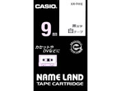 カシオ/ネームランド スタンダード 9mm 白/黒文字/XR-9WE