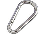 水本/ステンレス ナス型カラビナ 環なし 線径5.5mm 長さ60mm NK-5.5A