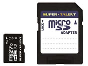 SUPERTALENT/ϋvmicroSDHC[J[h UHS-I 16GB