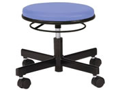 ニシキ工業/クランケチェア キャスタータイプ 低床 ブルー/MS-80E