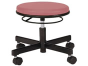 ニシキ工業/クランケチェア キャスタータイプ 低床 ピンク/MS-80E