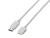 エレコム/USB3.0ケーブル(A-microB) 1m ホワイト/USB3-AMB10WH