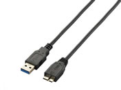 エレコム/USB3.0ケーブル A-microBタイプ スリム 2m ブラック
